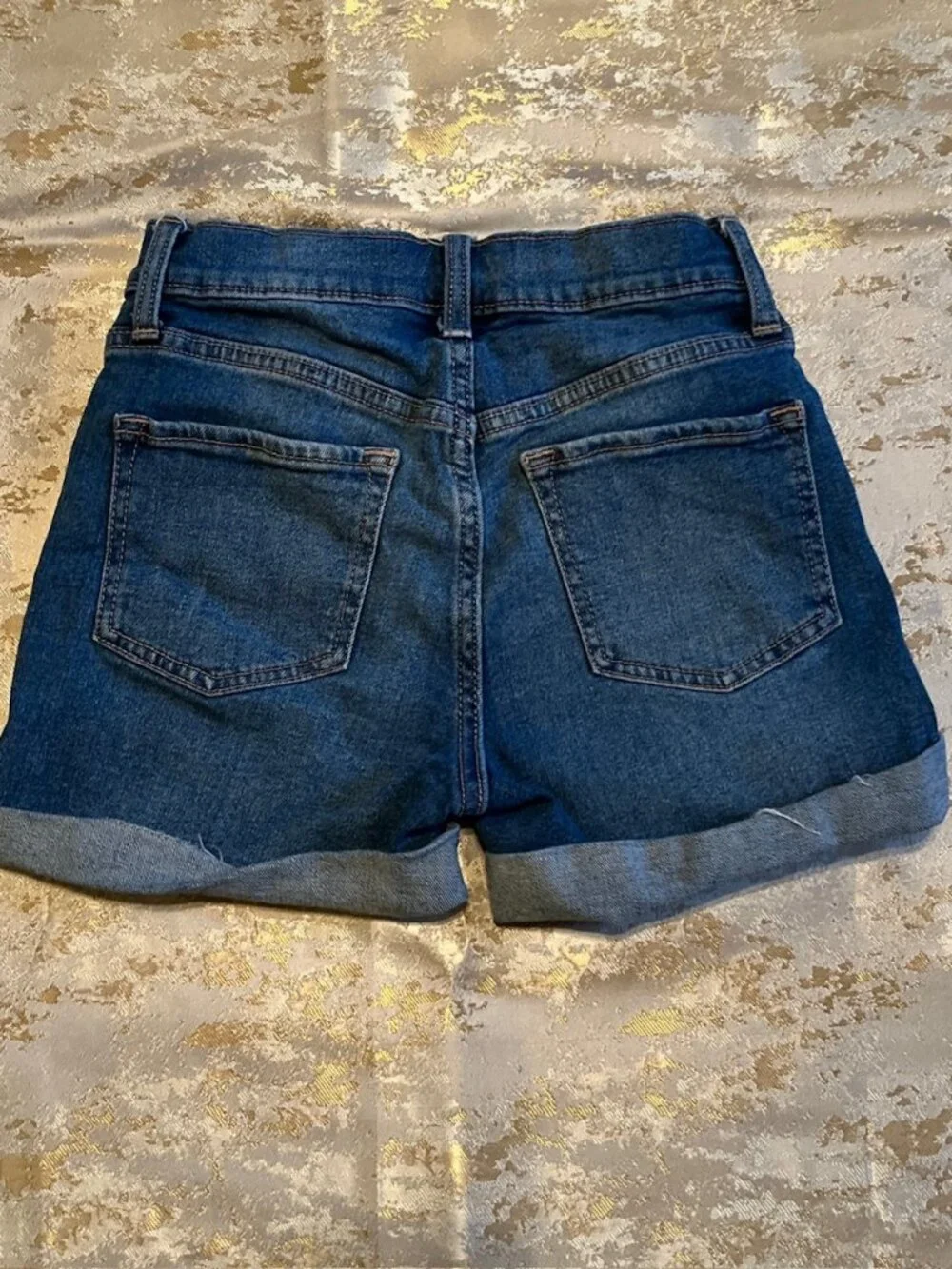 Old Navy Jeggings Shorts Girls size 10 Blue Distressed School Casual Lot of 2